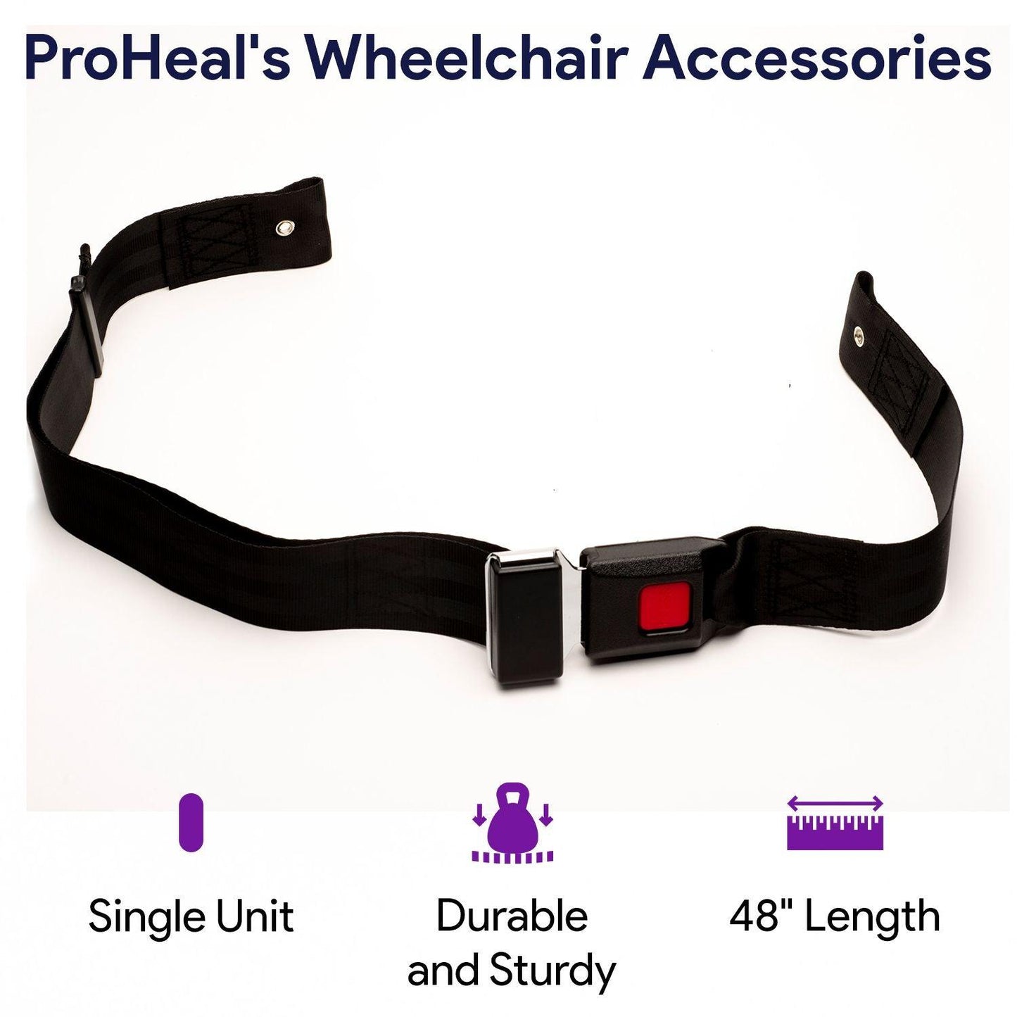 Wheelchair Seatbelt With Push Button ProHeal