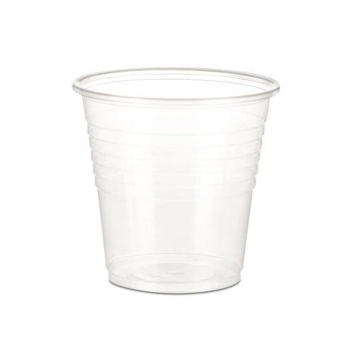 Cups Clear Plastic Cold 5oz - 100ea/pk Single Sleeve