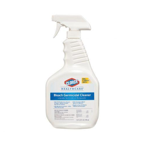 Clorox Healthcare Hospital Cleaner Disinfect + Bleach 32 Oz.6/Cs