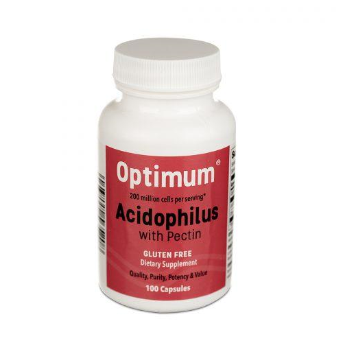 Acidophilus Lactobacillus w/Pectin Probiotic Capsules