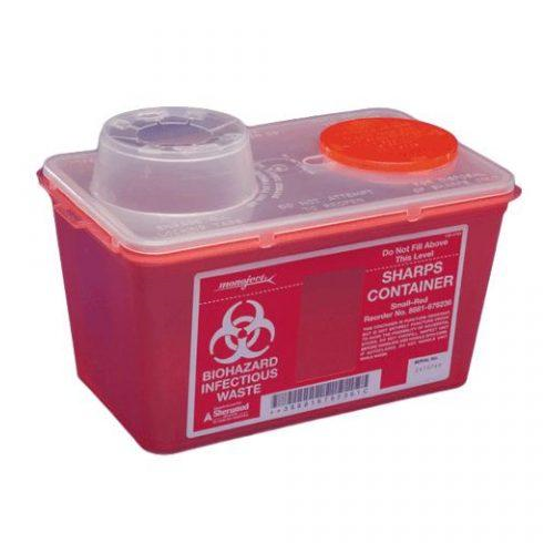 Sharps Container Chimney Top Red 4 Quart 40/Cs