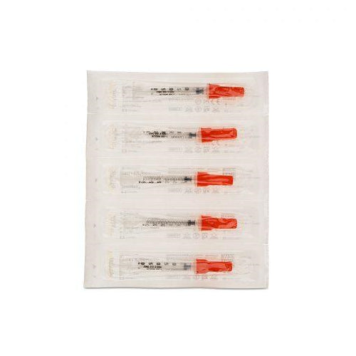 Syringes Safety Insulin 3/10Cc 29Gx1/2" 100Ea/Bx