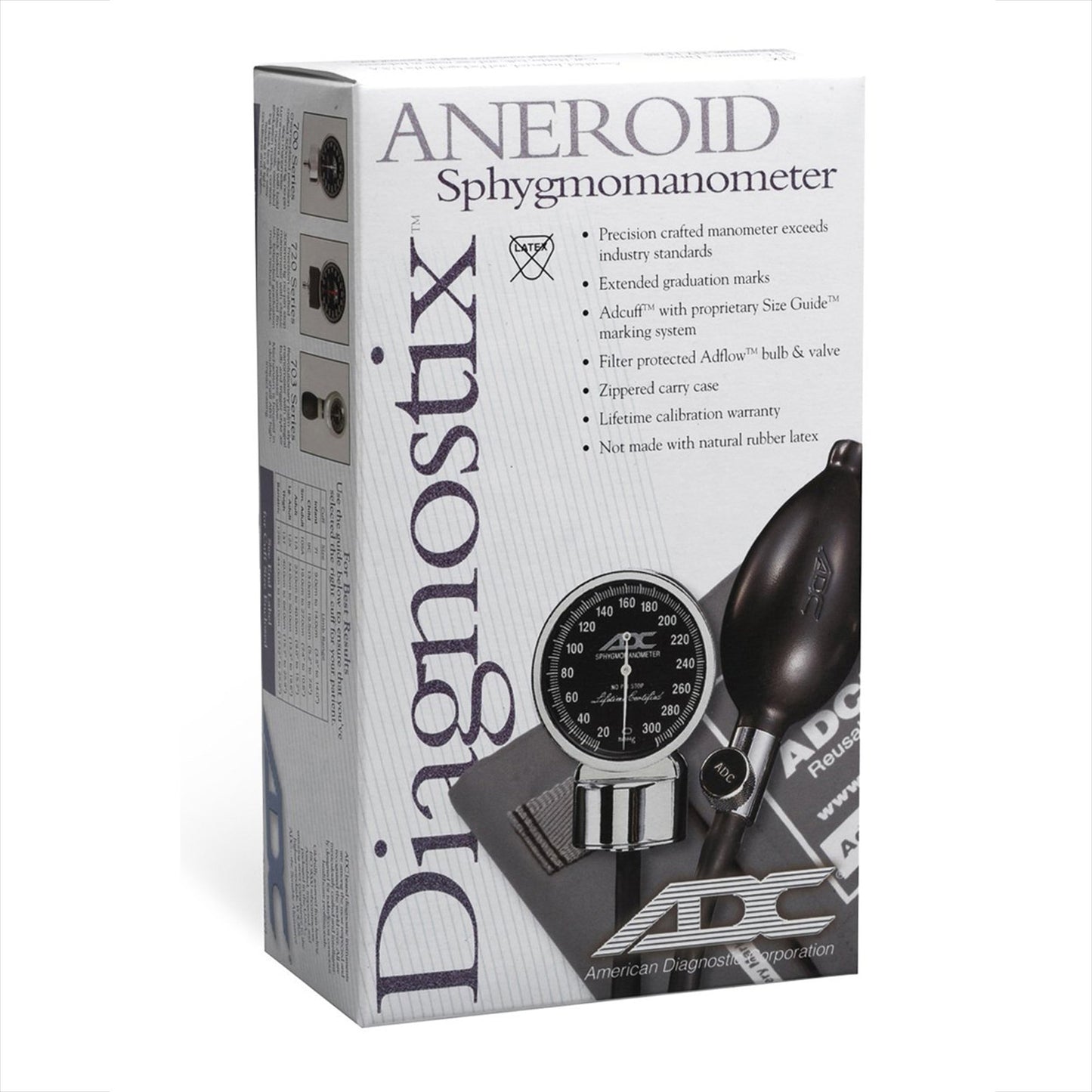 Aneroid Sphygmomanometer Unit System 5 Multicuff Kit Multicuff, Navy, Lf