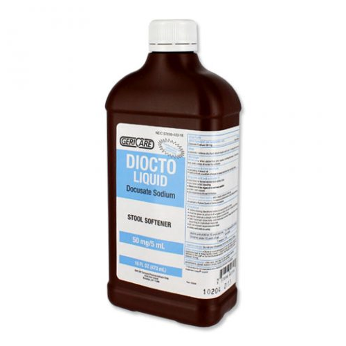 Colace Liquid, 50mg/5ml Gen 16oz/473ml - 12ea/cs