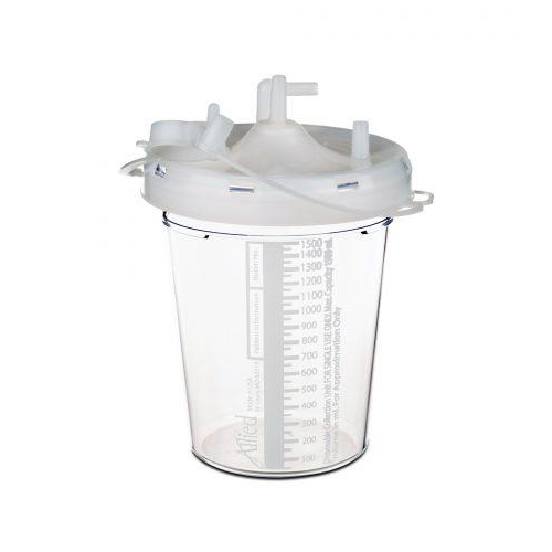 Suction Canister Disposable Stem Inlet 1500Ml W/O Tubing 48Ea/Cs ...