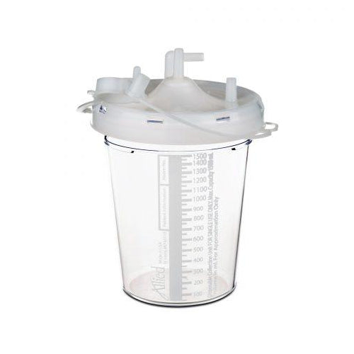 Suction Canister Disposable Stem Inlet 1500Ml W/O Tubing 48Ea/Cs