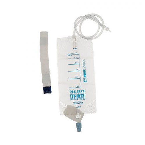 600ml Drain Bag for Abscess, Biliary & Nephrostomy, Twist Drain Valve