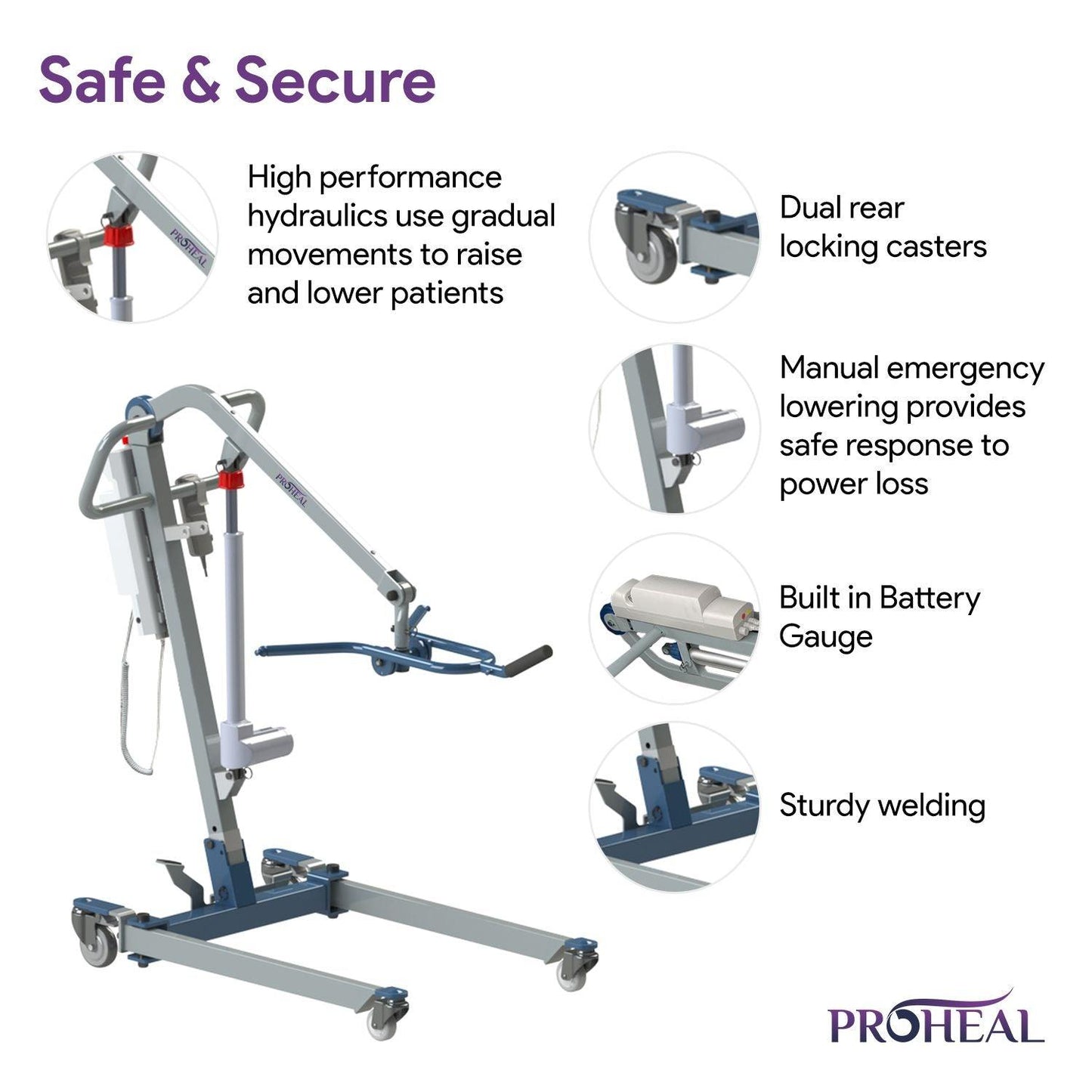 All-In-One Portable Patient Lift - ProHeal-Products