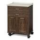 Fashion Finish, Molded Top, Mobile Treatment Cabinet with 2 Doors and 2 Drawers