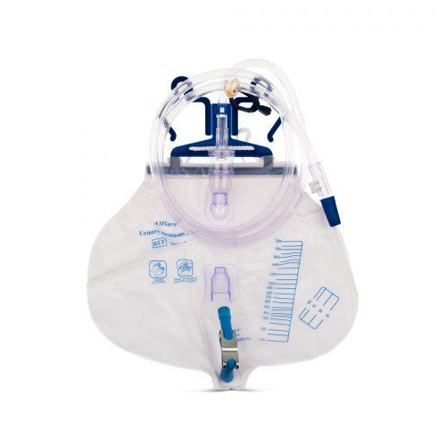 Drainage Bag, Urinary, 2000Ml With Anti Reflux Valve, Latex Free