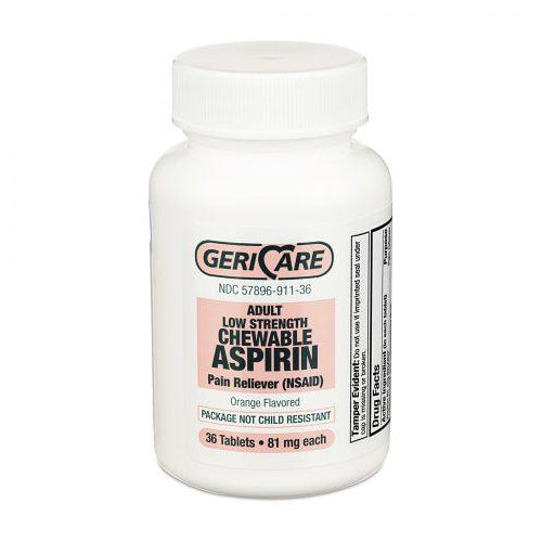 Aspirin Low Dose Chewable Tablets, 81mg