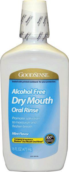 Alcohol Free Dry Mouth Oral Rinse Mint 16Oz