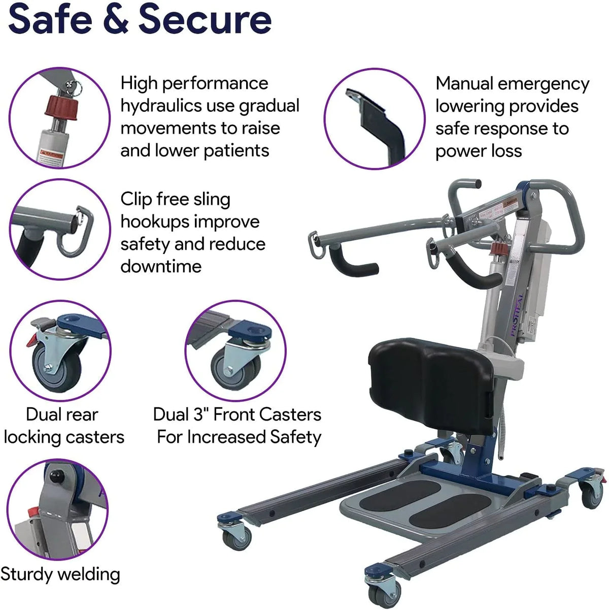 Medical Lift ProHeal Sit to Stand Electric Patient Lift – Medpart.com