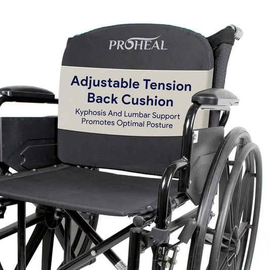 Adjustable Tension Wheelchair Back Cushion ProHeal