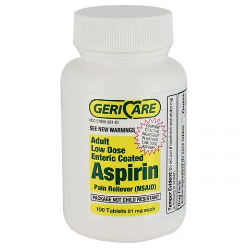 Enteric Coated Aspirin Tablets, 81Mg