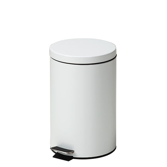 Small Round White Waste Receptacle