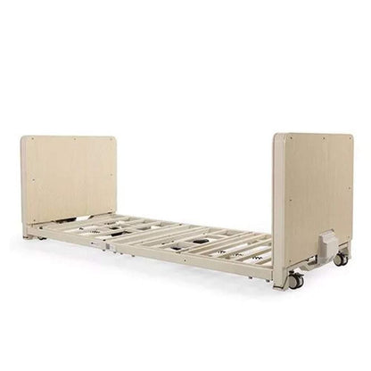 Super Low Full Electric Hospital Bed w/ Premium Foam Mattress and Pivot Rails Medacure
